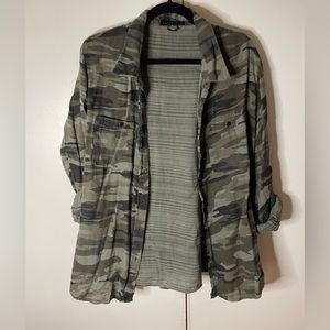 Camo button up